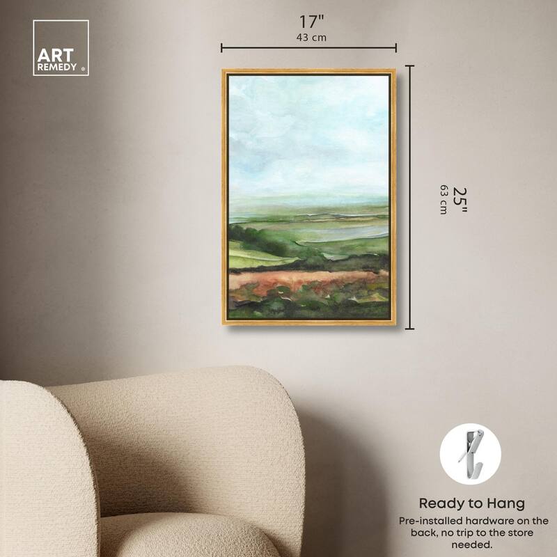 Watercolor Horizon Canvas by Art Remedy