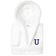 preview thumbnail 74 of 103, Sweet Kids 100% Polyester SUPER PLUSH Double Brushed Hooded Bathrobe with Navy Bookman Monogram U - Large