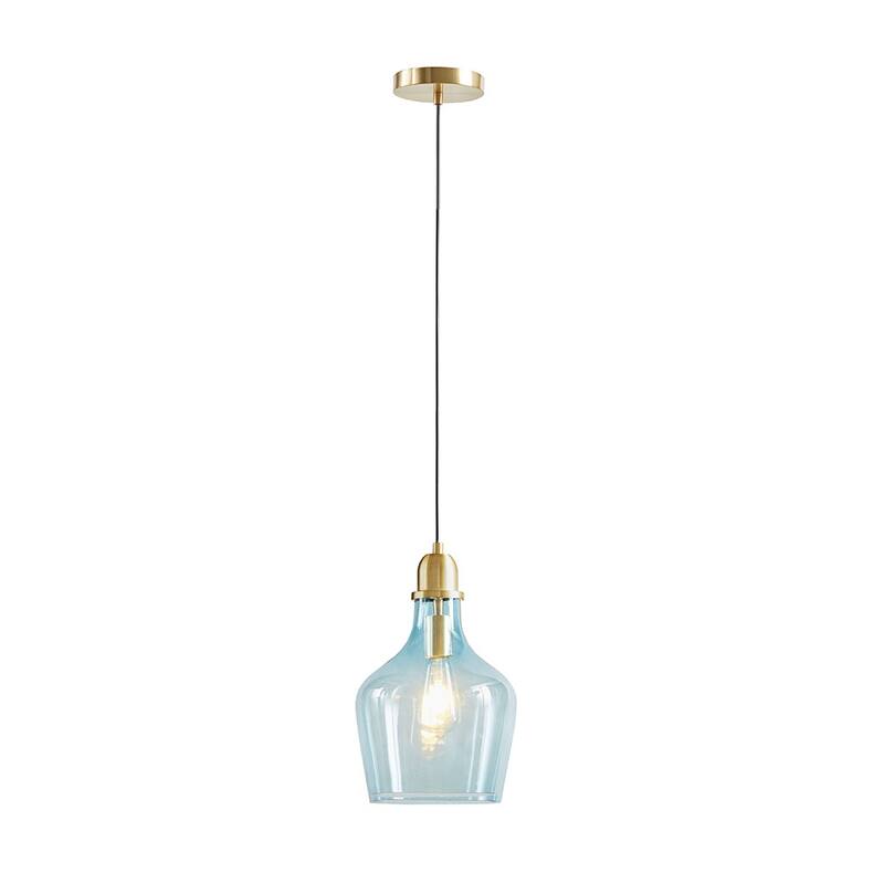 Hampton Hill Auburn Bell Shaped Glass Pendant