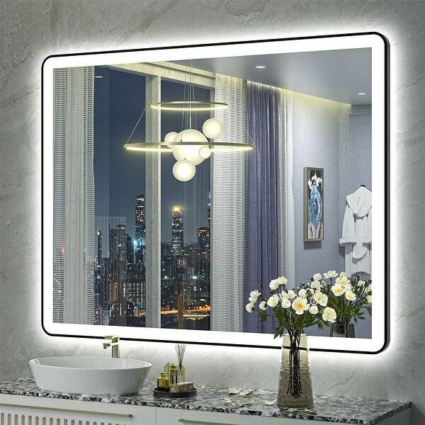 Big mirror with led lights outlet
