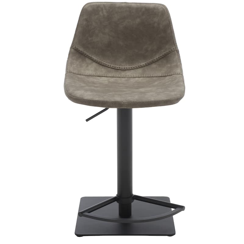SAFAVIEH Karlotta Gas Lift Adjustable Bar Stool - 19 In. W x 18 In. D x 32-42 In. H - 19Wx18Dx42H