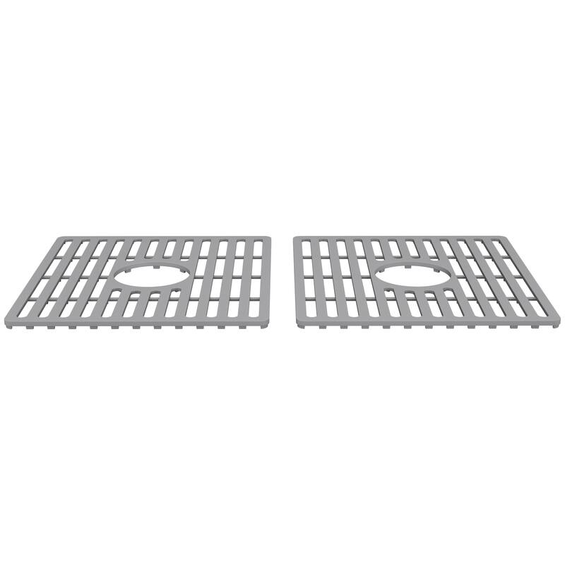 VIGO 15" L X 14" W Silicone Protective Bottom Grid for Kitchen Sink in Gray