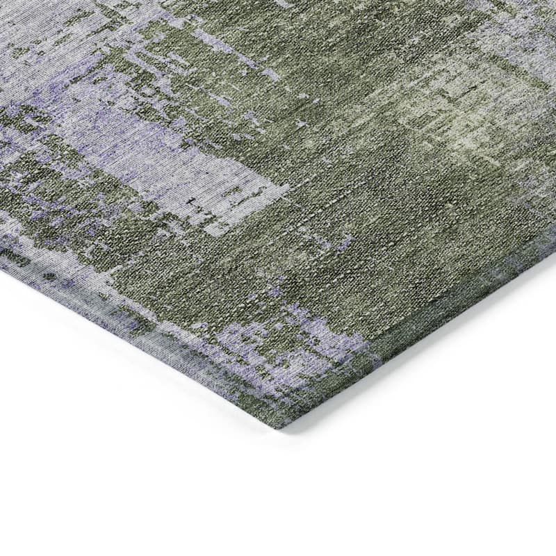 HomeRoots Abstract Transitional Rectangle Outdoor Rug