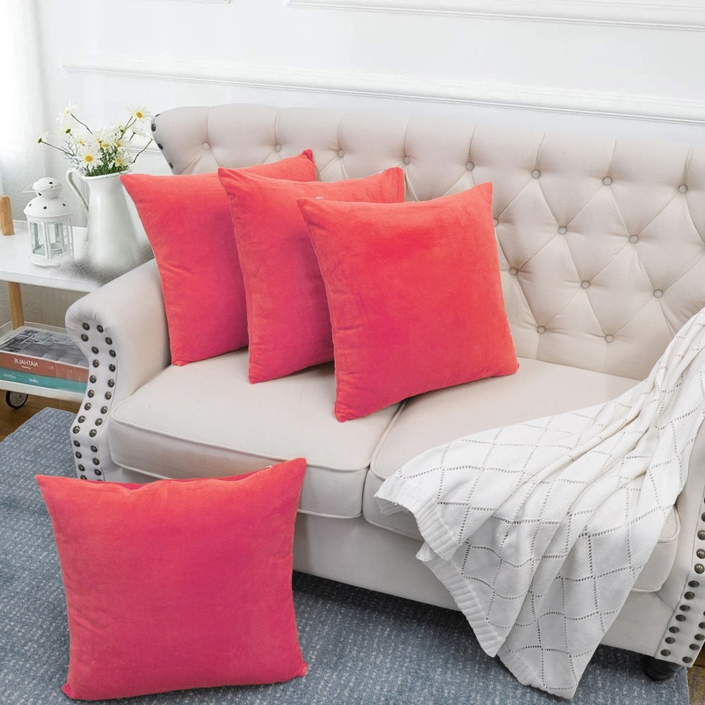 Supersoft 20-inch Throw Pillow Covers (Set of 4)