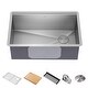 preview thumbnail 44 of 144, KRAUS Kore Workstation Undermount Stainless Steel Kitchen Sink