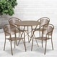 preview thumbnail 11 of 23, 30-in. Round Steel Folding Patio Table Set w/ 4 Chairs