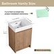 preview thumbnail 15 of 42, ARTCHIRLY 24/30 Inch Bathroom Vanity with Sink, Freestanding Bathroom Vanity with Soft Close Door and Adjustable Shelf