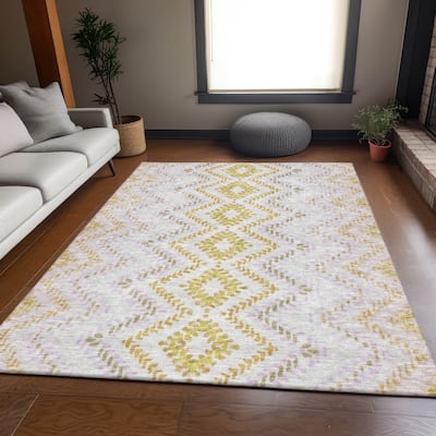 Premium Washable Super Soft Boho Geo Mayfield Rug