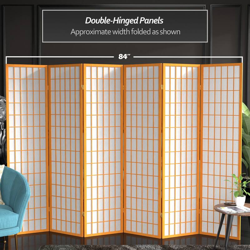 Wood and Rice Paper Windowpane Shoji Screen (China)