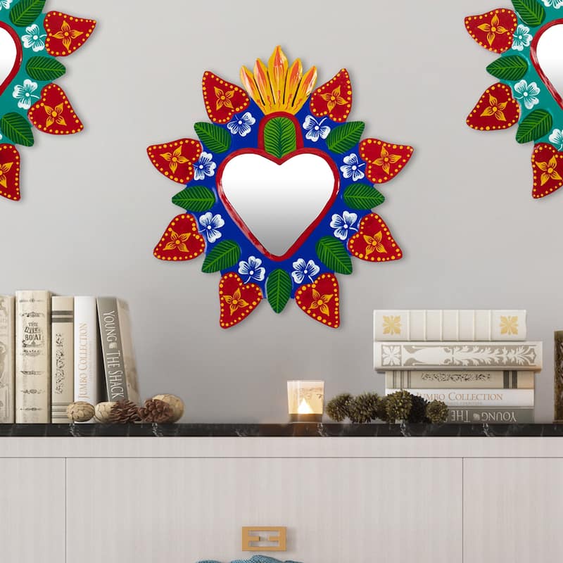 Novica Handmade Soul Of The Andes Recycled Metal Wall Mirror