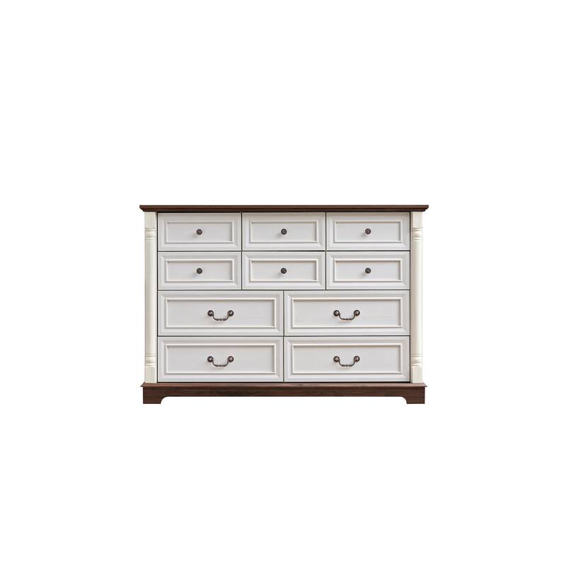 Rustic Rustic Chest of 10 Drawer Dresser Chest