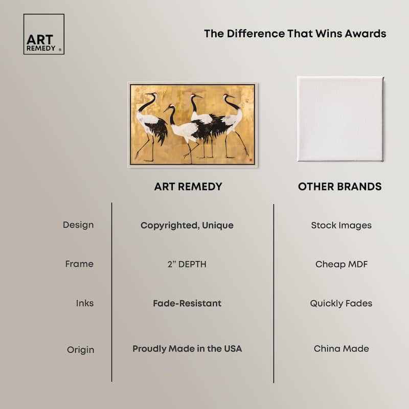 Birds of Gold Canvas by Art Remedy
