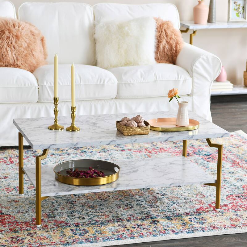 Household Essentials Modern Wood Coffee Table