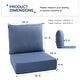preview thumbnail 13 of 103, Pocassy 22"x24"x6" Thick Cushions Pillows Indoor & Outdoor Cushion