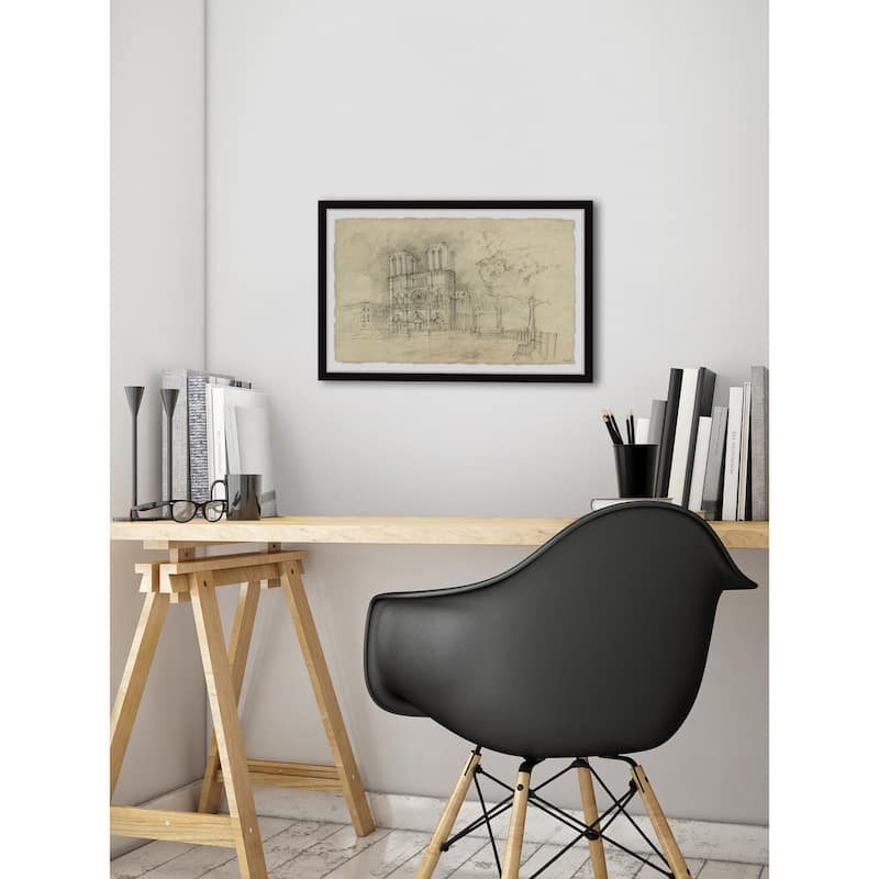 Notre Dame Facade Framed Print