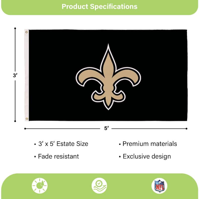 Miami Dolphins Single Sided Flag w/ 2 Grommets, 3'x5'