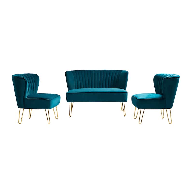 Barto 45" 3 Piece Living Room Set by HULALA HOME