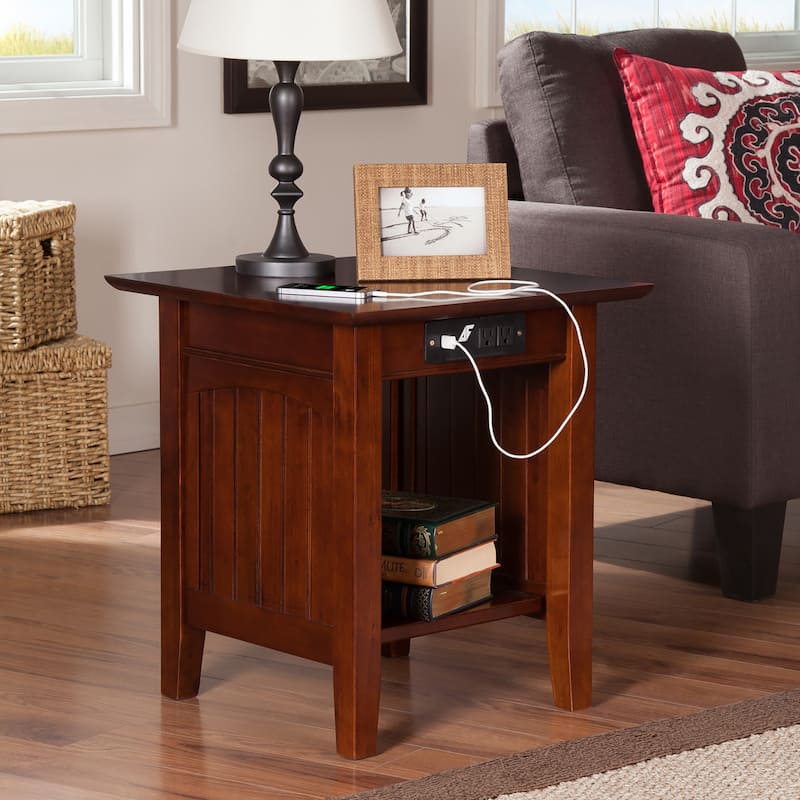 AFI Nantucket End Table with Built-in Charger