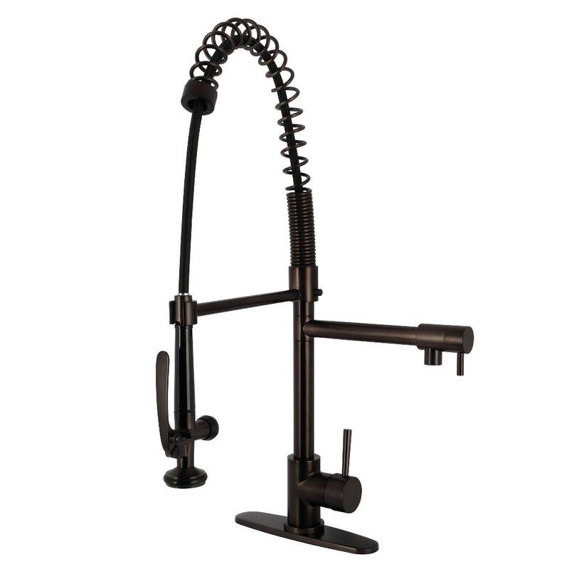 Kingston Brass LS850.DL Concord 1.8 GPM Single Hole Pre-Rinse Kitchen - Oil Rubbed Bronze