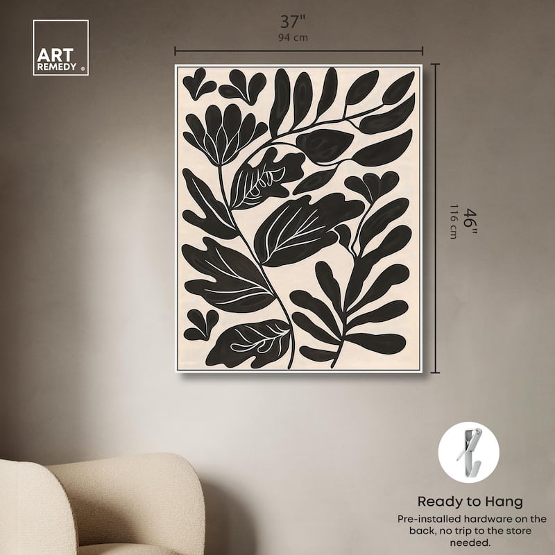 Ebony Eden Essence I Canvas by Art Remedy