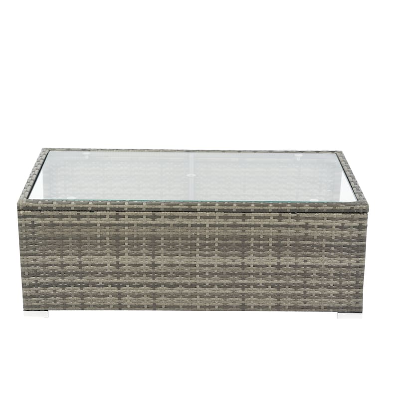 8 Piece Patio Sectional Rattan Sofa Set