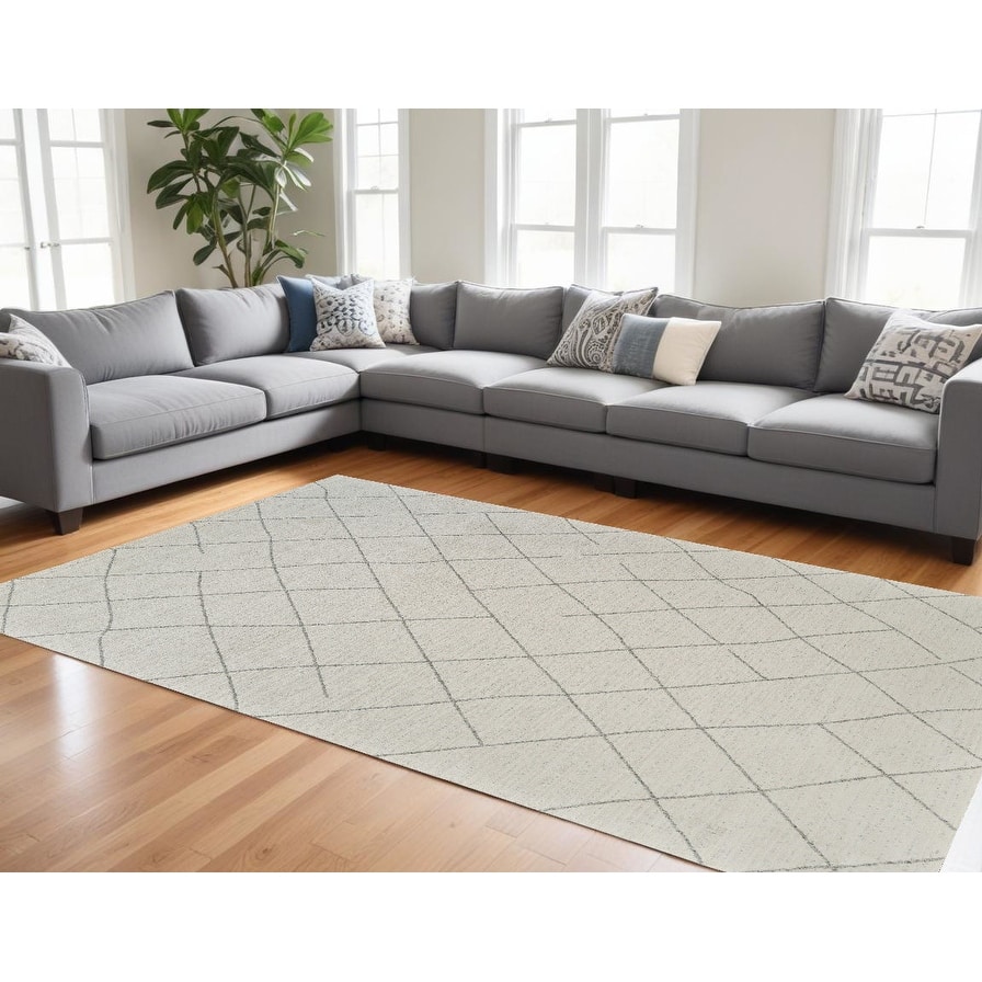 Betab Distressed Abstract Modern Stain Resistant Woven Area Rug By HomeRoots