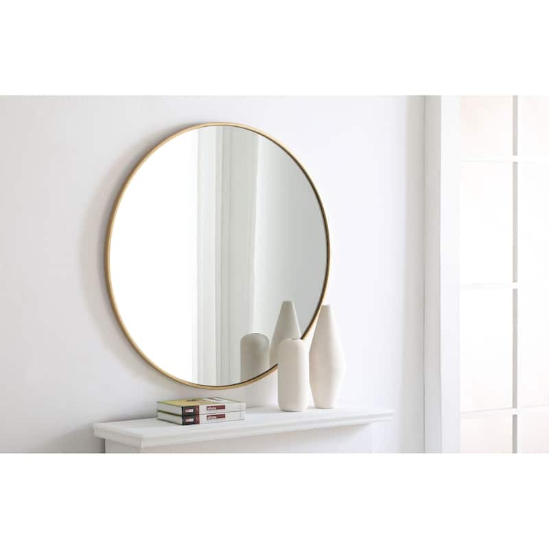Elegant Lighting Eternity 36" Diameter Circular Beveled Metal Framed