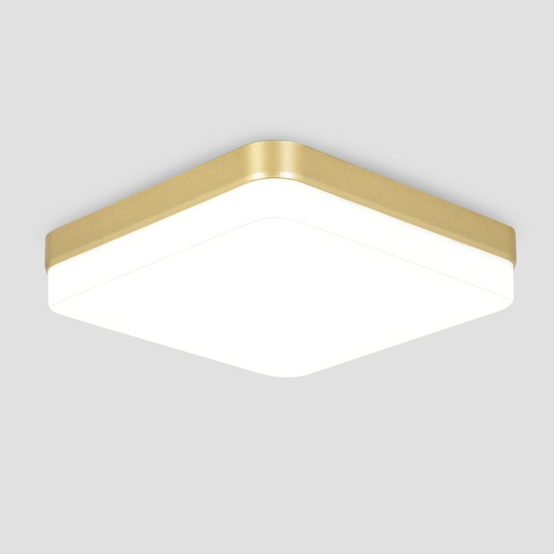 24Watts Square Selectable LED Flush Mount Ceiling Light for Dining Room Living Room Bedroom Kitchen - 7.08"Dx1.57H"