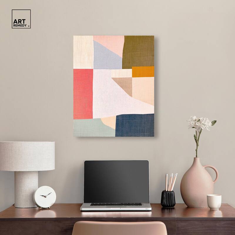 Planar Patchwork II Canvas by Art Remedy, Gallery Wrapped