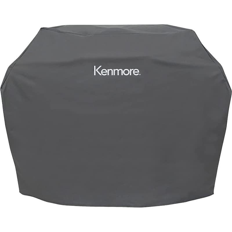 Kenmore 56-Inch Wide Universal Gas Grill Cover for 4-Burner Gas Grills - Grey
