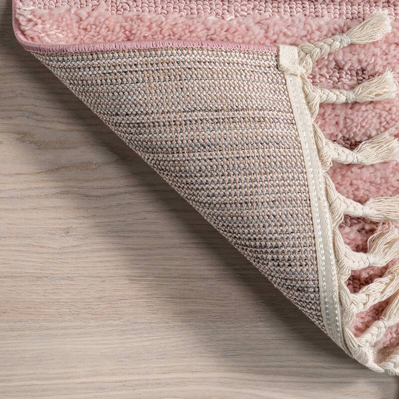 Nuloom Risette Geometric Shag Tassel Area Rug