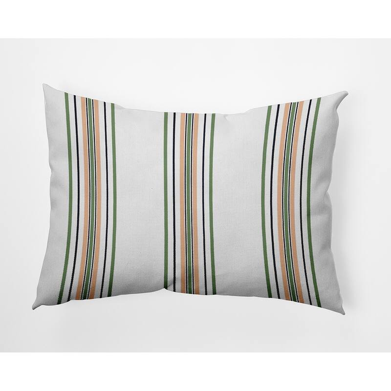 Smart Stripes Indoor/Outdoor Throw Pillow - Sage - 14" x 20"