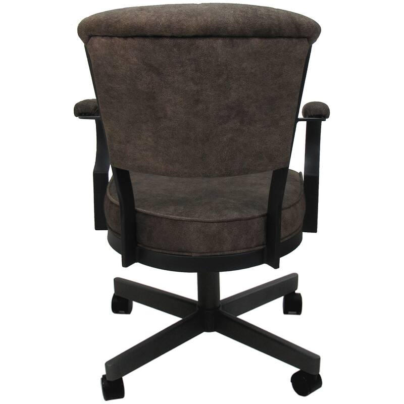 Miami Swivel Metal Caster Chair on Reading Base - 18" High Seat