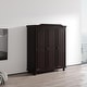 preview thumbnail 10 of 15, Bastian Solid Wood Wardrobe