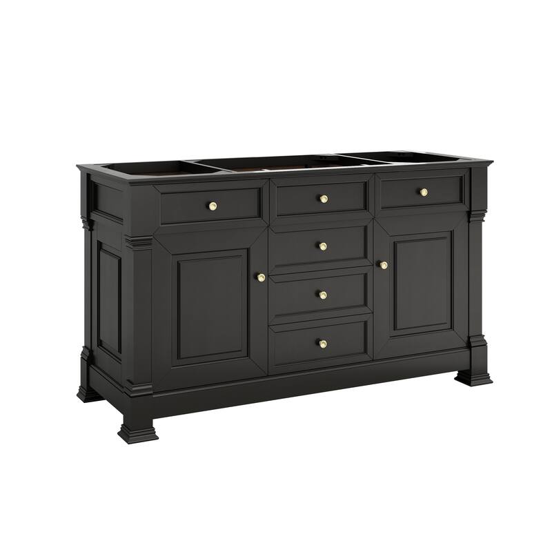 Brookfield 60S" Single Vanity, Black Onyx - No Top