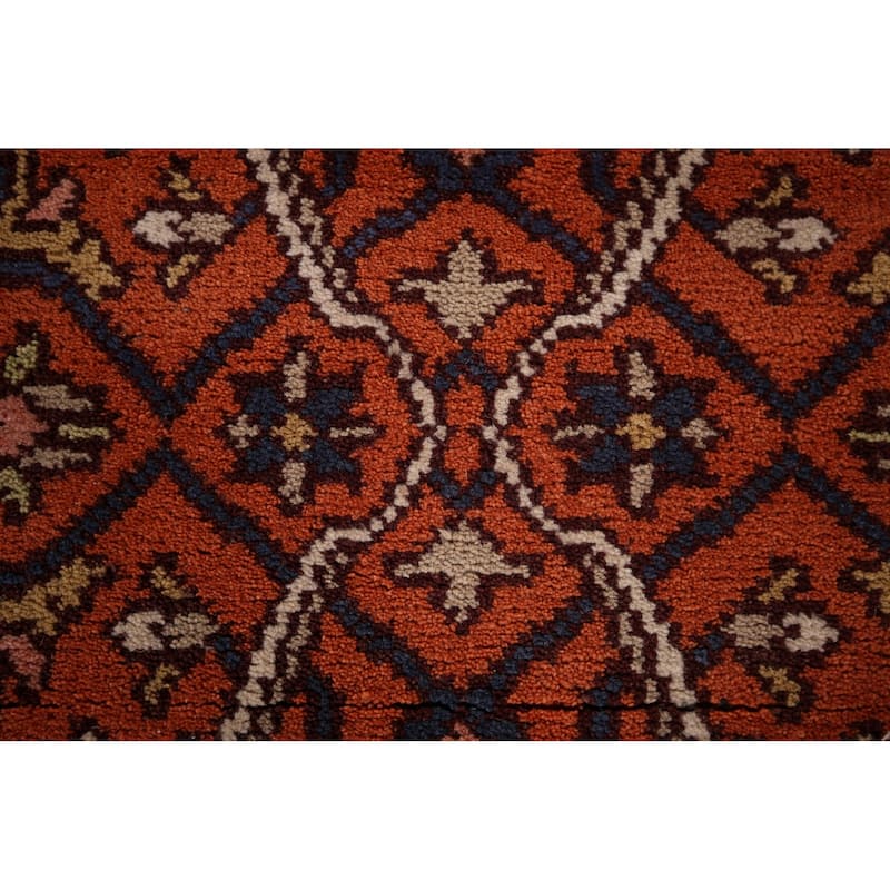 All-Over Orange Kazak Oriental Accent Rug Handmade Wool Carpet - 2'8"x 6'0"