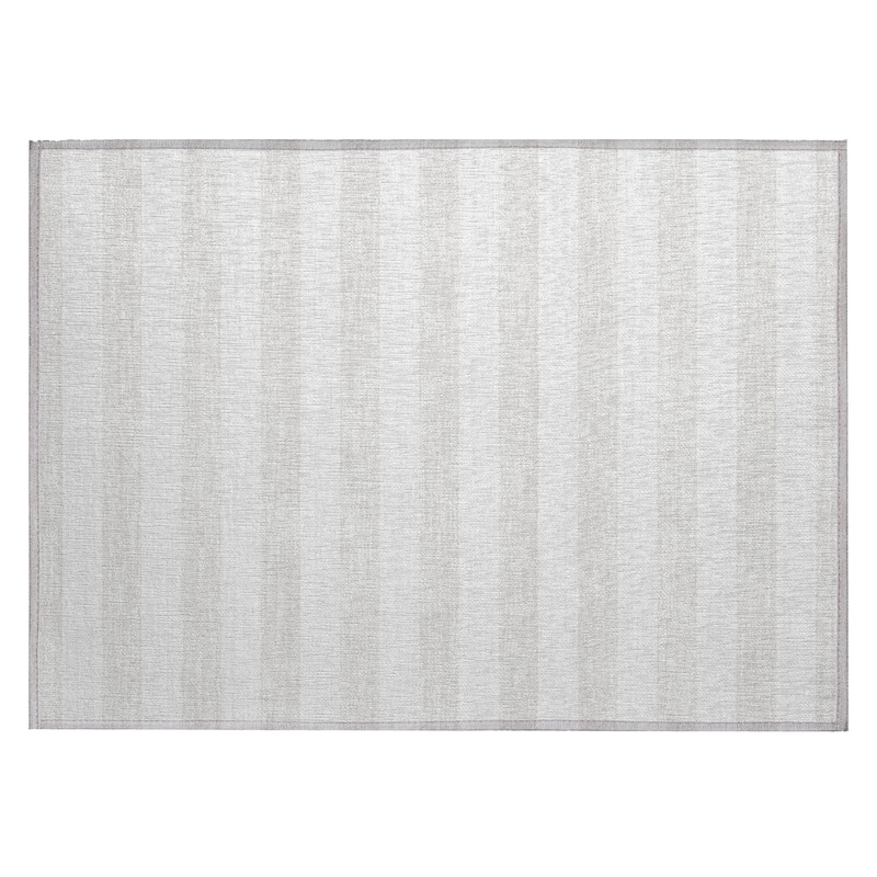 Machine Washable Indoor/ Outdoor Cabana Stripe Chantille Rug