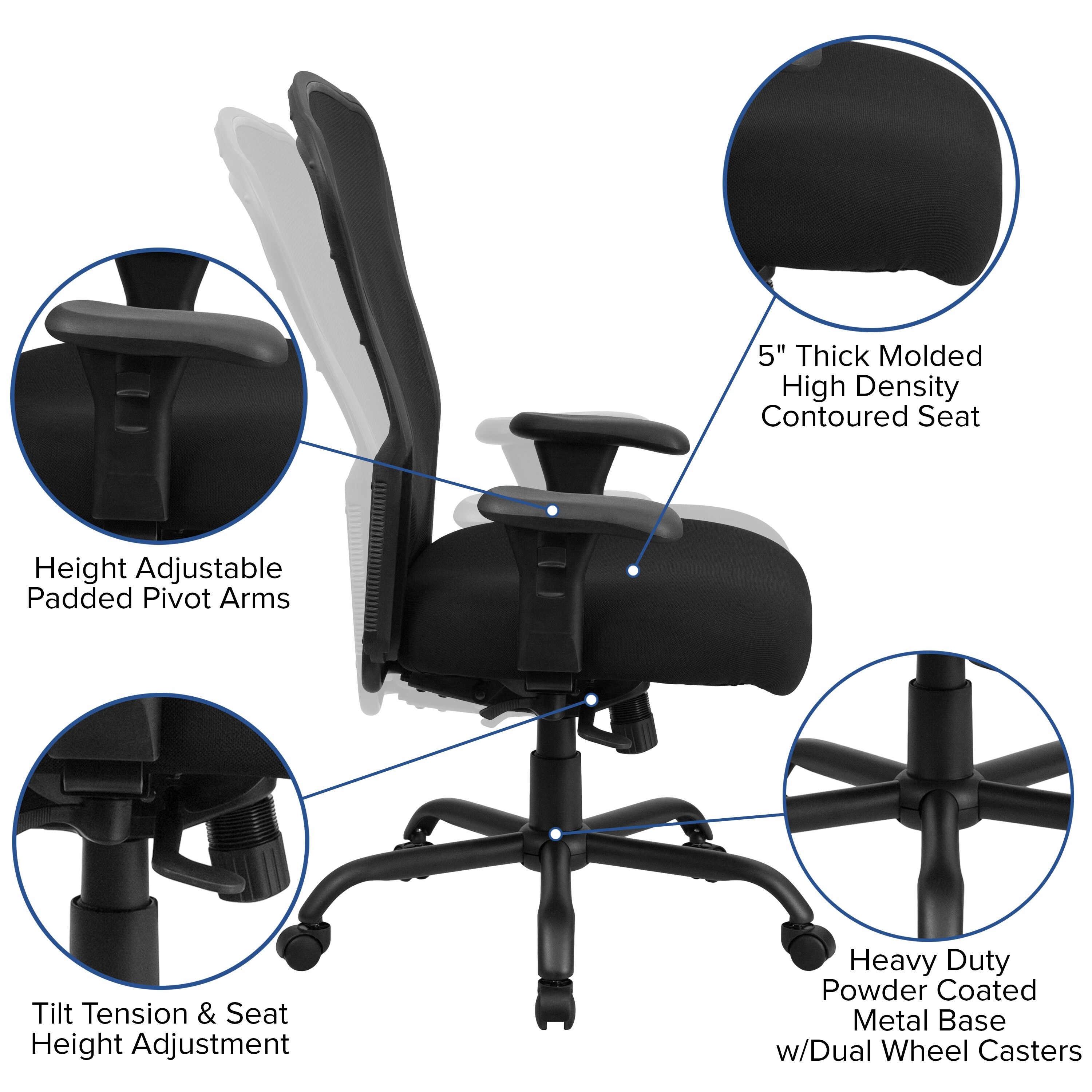 Whitcomb big and tall chair cheap