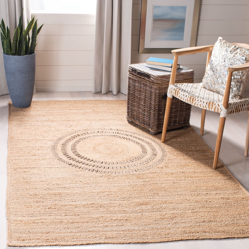 SAFAVIEH Handmade Natural Fiber Reveca Casual Solid Jute Rug - 3' x 5' - Beige