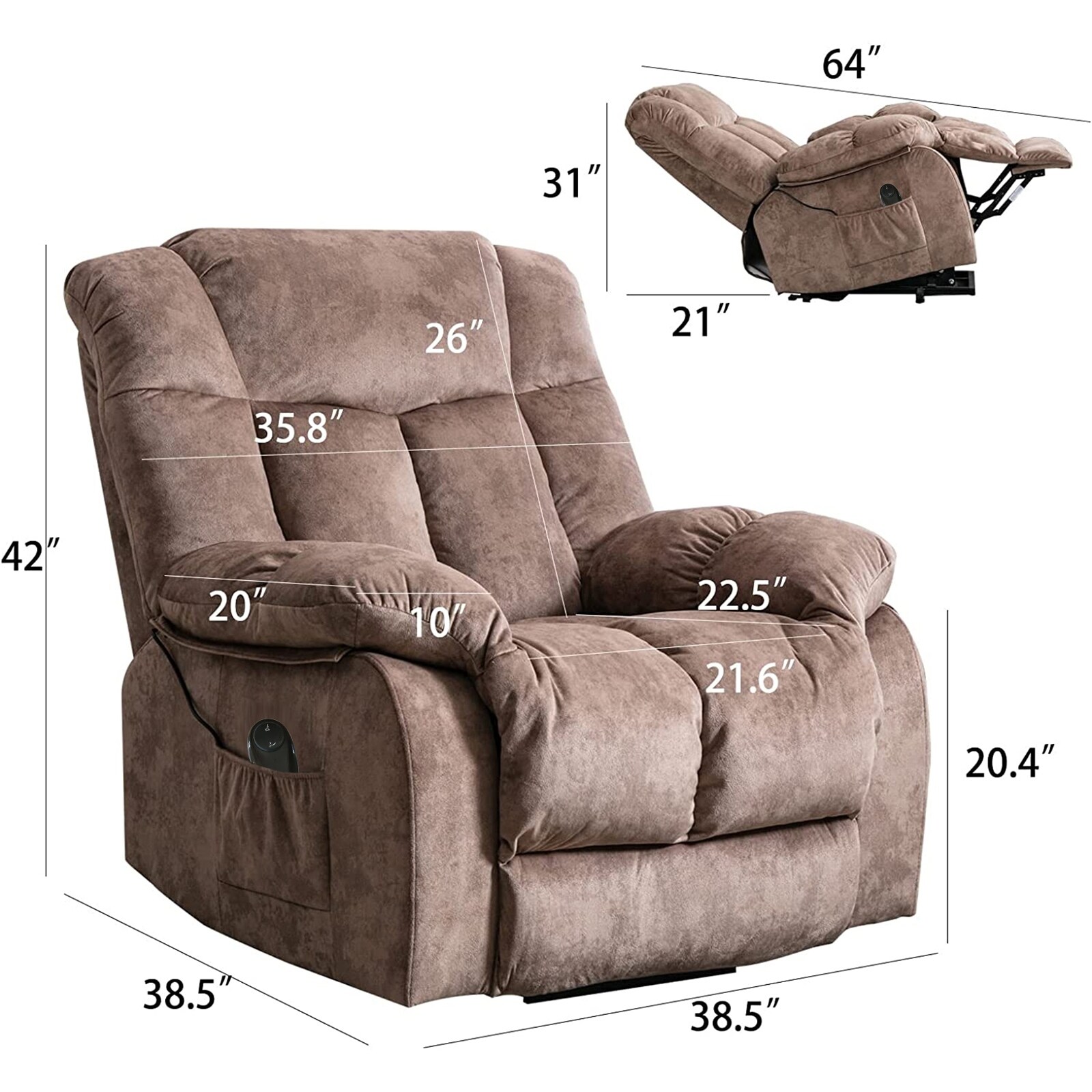 Lift chair 2025 for obese elderly