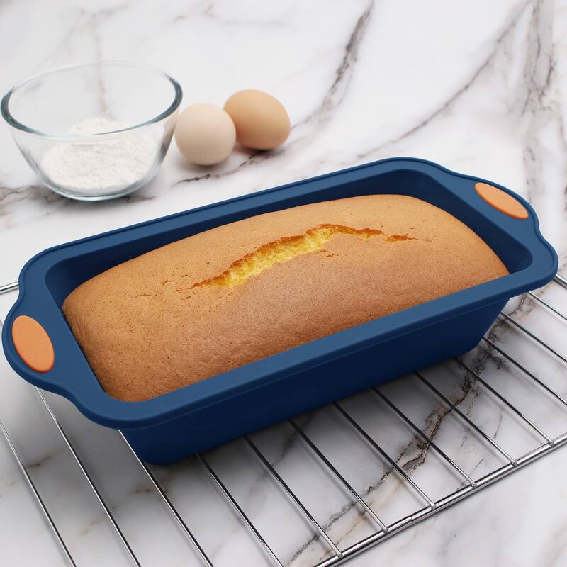 8 in 1 Silicone Baking Set - 6 Silicone Molds - 2 Silicone Baking Mat, Nonstick Cookie Sheet, Cake Muffin Bread Pan