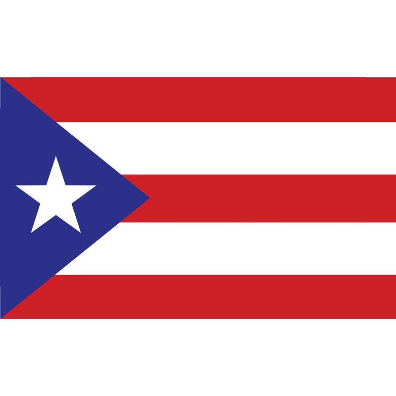 Decorative Mosaic Pool Mat - Choose Your Design - Puerto Rico Flag 59" x 35"