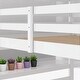 preview thumbnail 10 of 18, Full Over Full Bunk Bed with Ladder and Guardrails, Solid Wood Frame, No Box Spring Required
