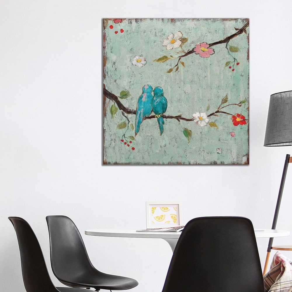 iCanvas 'Love Birds IV' by Katy Frances Canvas Wall Print