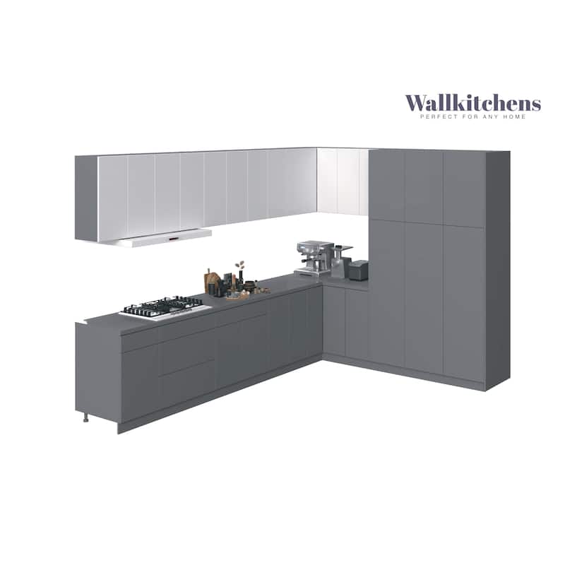 Kitchen Timeless Collection Gray Color Base Size 12Ft Wide - 144x102 - White
