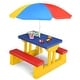 preview thumbnail 18 of 20, Costway Honeyjoy Kids Picnic Table Set with Removable Umbrella Indoor - See details