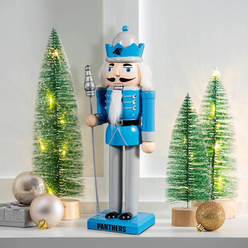 Nutcracker Statue, Carolina Panthers - 4.53''W x 4.53''H x 13.58