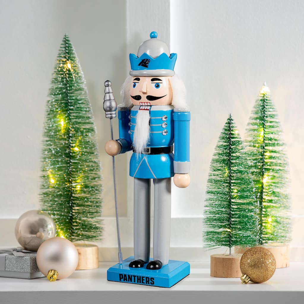 Nutcracker Statue, Carolina Panthers - 4.53''W x 4.53''H x 13.58