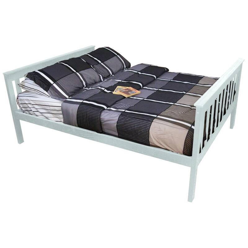 Pine Full Mission Bed - White