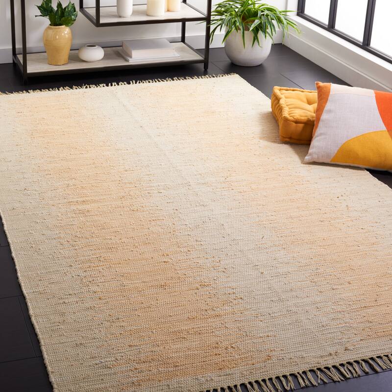 SAFAVIEH Handmade Flatweave Montauk Darcy Casual Cotton Rug - 5' x 8' - Ivory